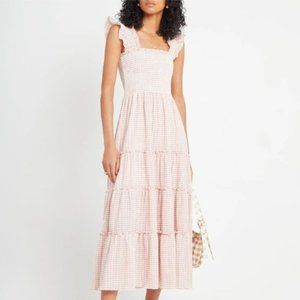 Kourt Calypso Maxi Nap Dress, NWT Size Medium | Pink Gingham